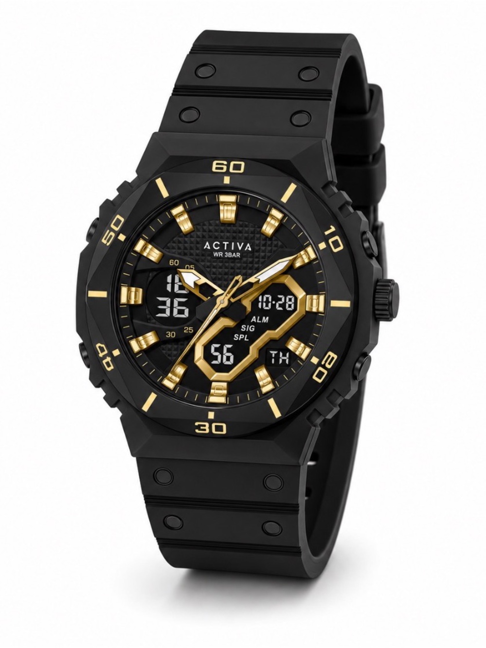 ACW8120-003 - Activa Exon X Invicta Digital Men's Watch
- 48mm, Black